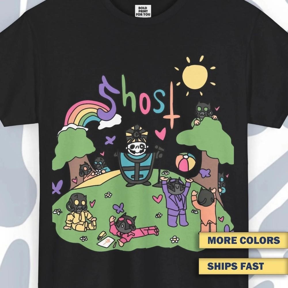 T-shirt Ghost, Funny Vintage Unisex Tee, Ghost Band Retro Shirt, Casual Wear NEW Unisex T-Shirt S