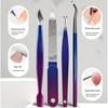 9/18/30 Pieces Dazzling Stainless Steel Manicure Set, Nail Clippers Eyebrow Scissors Pedicure Tools Dead Skin Scissors, Nail Tools