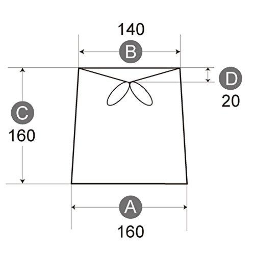 Replacement lamp shade with catch, beige cotton, 16cm diameter, K-16141