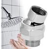 EMVANV Shower Head Swivel Ball Adapter, All Metal Adjustable Shower Arm Extension Connector, Adjustable Pivot Ball To Adjust Showerhead Angle,