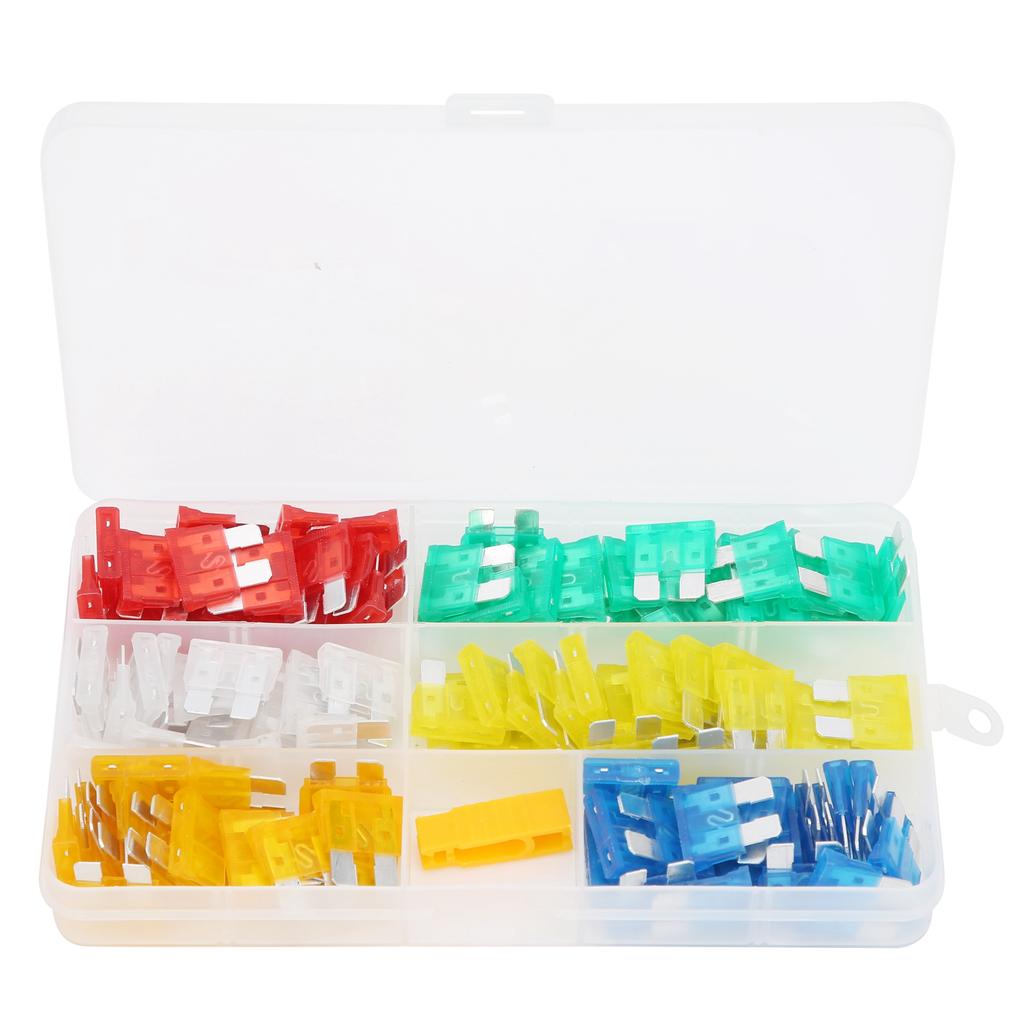 121Pcs Car Blade Fuse Set Medium Insulation Automotive Parts Boxed 51015202530Amp