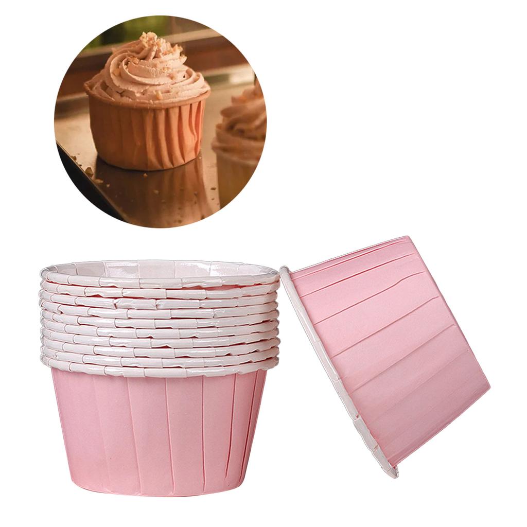 50 Pcs Paper Baking Cups Cupcake Liners Oven-safe Muffin Cupcake Cups Liners Little Puddings Cups for Birthday Party