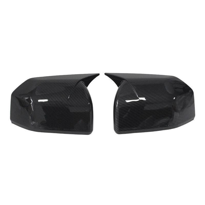 For Ford F150 F-150 2015- Car Sticker Rearview Side Mirror Cover Wing Cap Exterior Door Rear View Case Trim Carbon Look