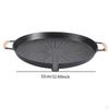 Nonstick Baking Tray Round BBQ Griddle Cookware,Premium,Portable,Frying Pans Grilling Pan for