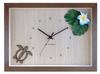 K-ART.JAPAN Wall Clock DECLOCK Hawaiian BlueBrown Plumeria DC-1606