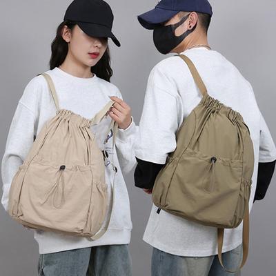 Mochila de Gimnasio con Cordón Ajustable Bolsa Deportiva Plegable con Correas de Hombro Ajustables Bolsa Impermeable para Natación para Viajes Senderismo Hombres Mujeres