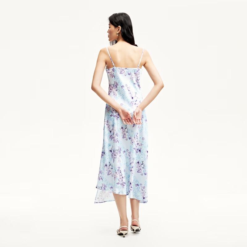 Veromoda 2024 Early Autumn V-Neck A-Line Printed Camisole Long Dress
