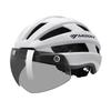 Magnetic Visor Cycling Helmet With Rear Light Road Mountain Bike Riding Safety Gear Adult Unisex PC EPS