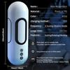 Automatic Male Masturbator Telescopic Vibrating Sounding Deep Throat Sucking Blowjob Masturbation Vagina Aircraft Cup Adult