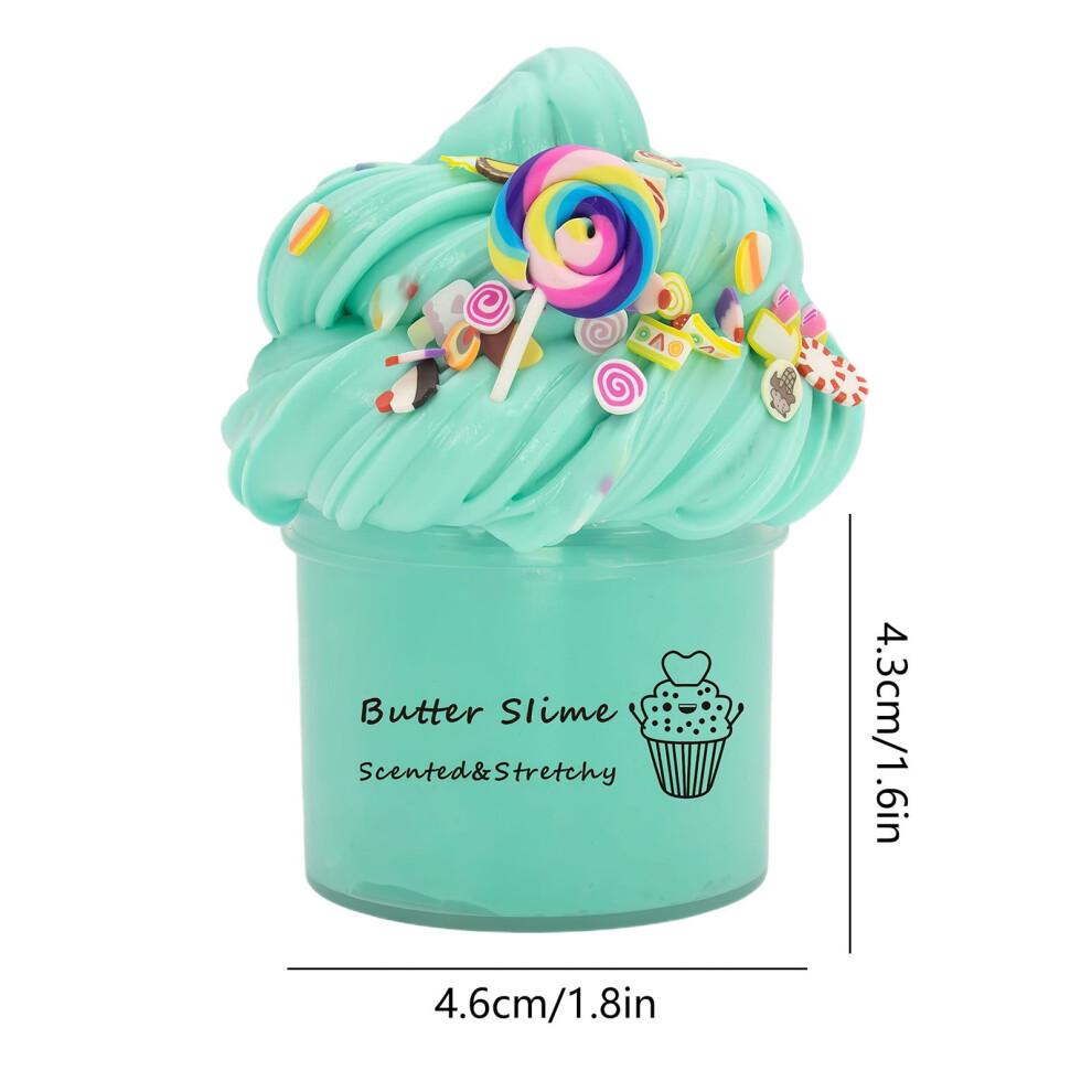 Butter Slime Kit – Fluffy Cloud Slime Bucket, Non-Toxic Sensory Toy, Birthday Gift & Party Favor for Kids, Compatible with Slime Play