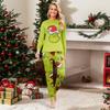Print Cute Family Set Pajamas, Home Clothes, Family Set Long Sleeve Top Pants Set