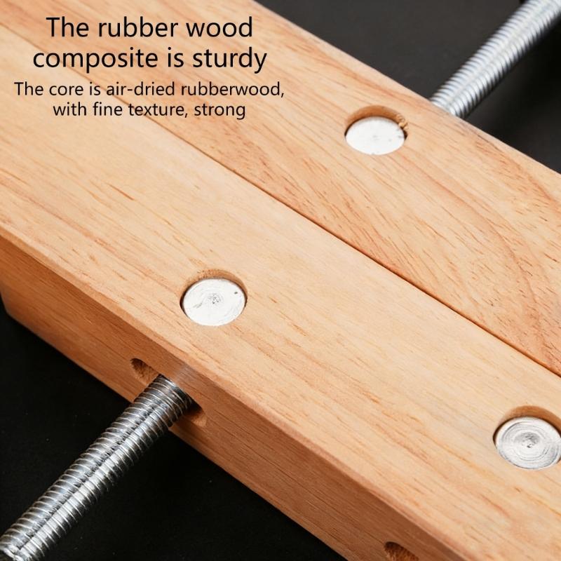 Durability Wooden Handscrew Clamp Superior Stability Wide Application for Instrument Repair DIY Woodworking Projects