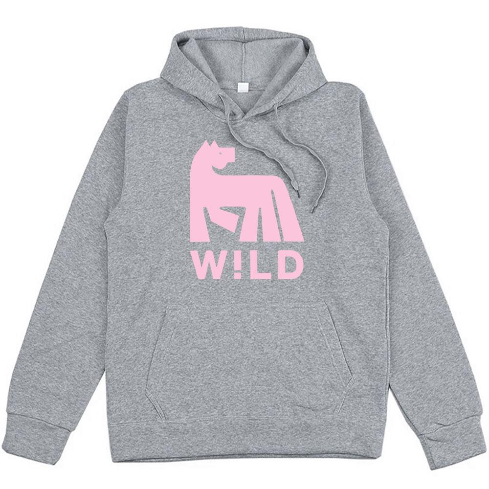 W!LD Album Grafik Kapuzenpullover Russ Sänger Lustiger Cartoon Print Sweatshirts Fleece Locker Unisex Streetwear Herren Damen Kleidung Grunge