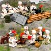 MOC World War II Military Series Snow Soldier Minifigree Building Blocks