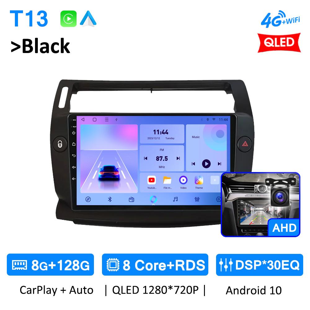 Wireless CarPlay Android Auto Car Radio For Citroen C4 LA LC C-Triomphe C-Quatre 2004 2005 2006 - 2014 GPS Autoradio 4G WIFI DSP