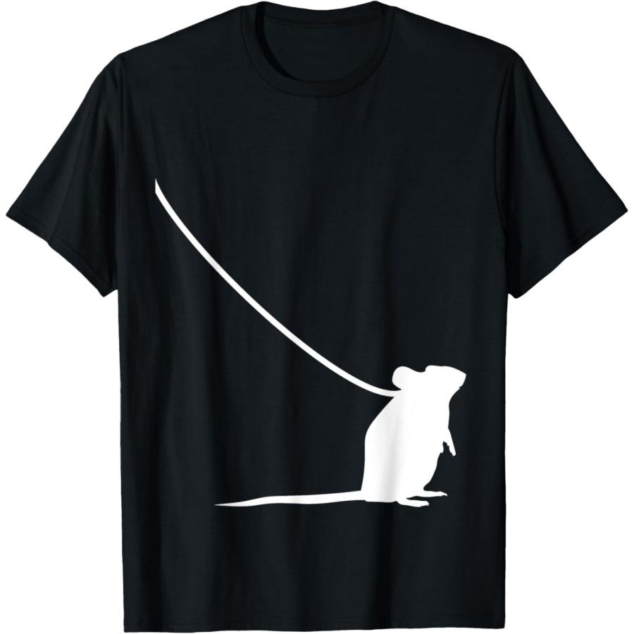Mouse on a Leash Mice Animal Wildlife Cute Funny Pet T-Shirt S