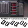 For Chery Jetour T2 Traveler  2024 Car Front Fog Light Cover Rear Bumper Lamp Trim Frame Exterior Accessories