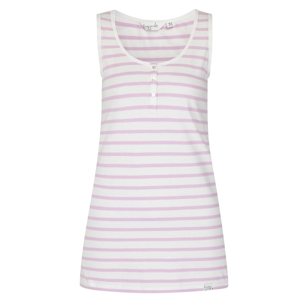 Lazy Jacks Damen Baumwoll-Camisole mit Streifen