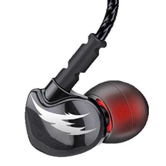 V2 Wired Earphone Comfortable Sensitive Line Control Mega Bass Comfy Headphone for Sports