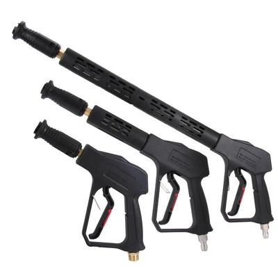 High-Pressure Car Wash Water Gun Nozzle and Quick-Connect Cleaning Tool Accessories.