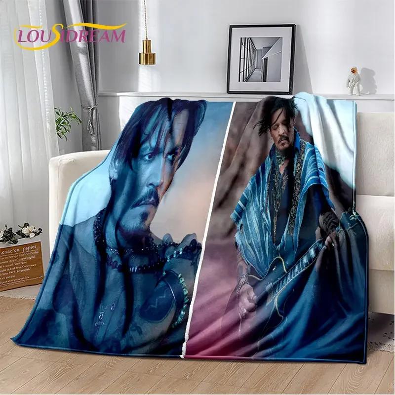 3D Printing Johnny Depp Series Soft Plush Blanket,Flannel Blanket Throw Blanket for Living Room Bedroom Bed Sofa Picnic Cover
