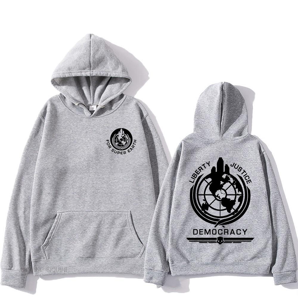 Trendy discount Helldivers Hoodie Comfortabel Sweatshirt met Capuchon en Lange Mouwen Heren/dames voor Herfst/Winter Kleding Casual Grafische Print Hoody XXL