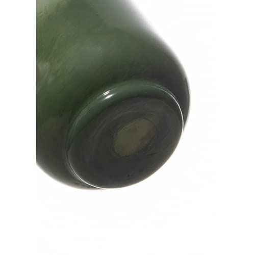 FOYER Flower Vase, Glass, Nature Green, H 16cm, W 10.5cm, 2c00001NGR