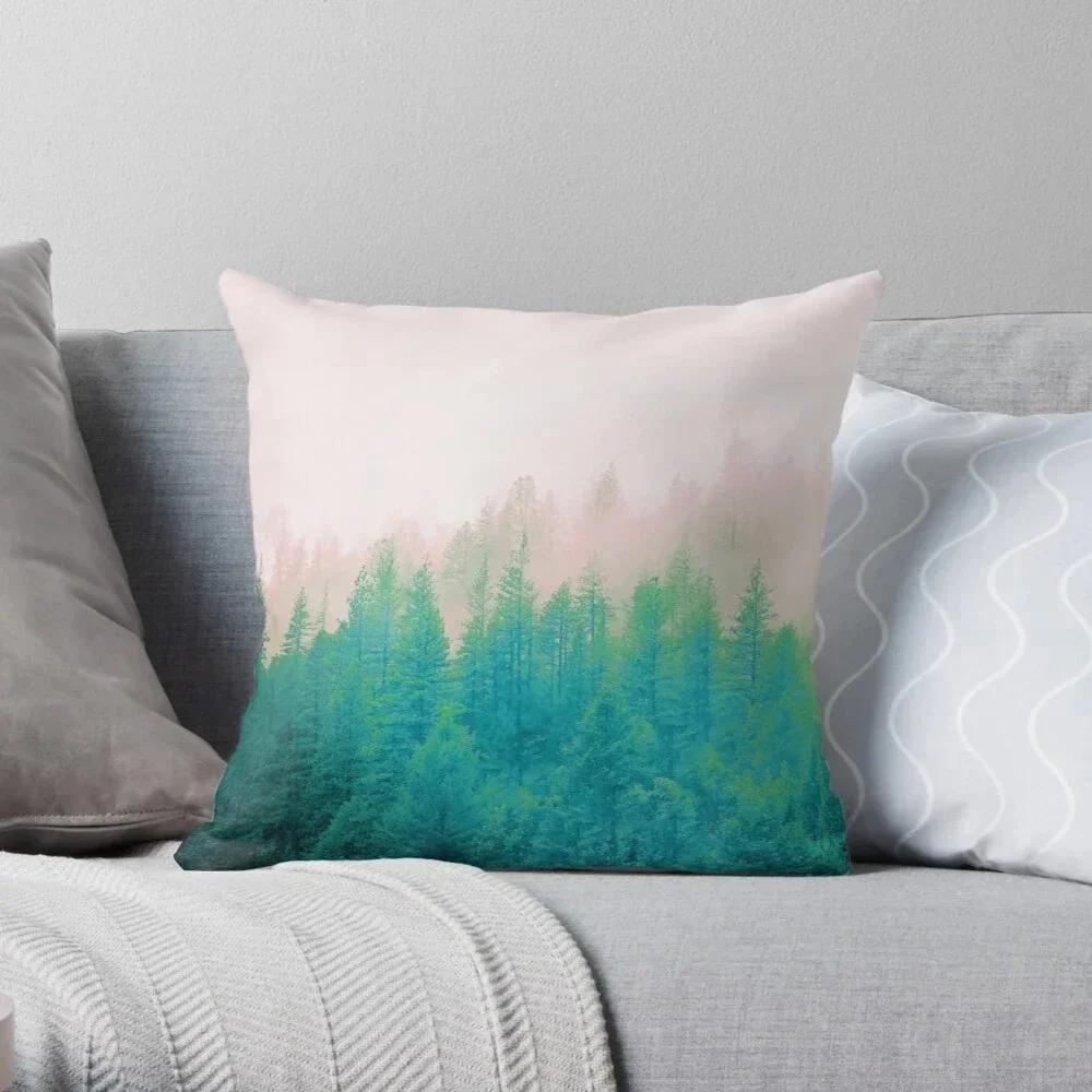 Office Decorative Cushion Cover Natural Scenery Plant Pattern Print Decorative Home Pillow Cover Square