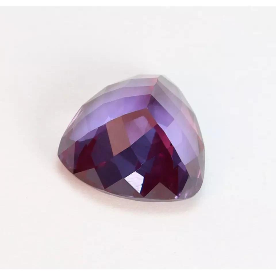 Color Change Sapphire Natural 7.35 Ct Trillion Flawless Certified Gemstone