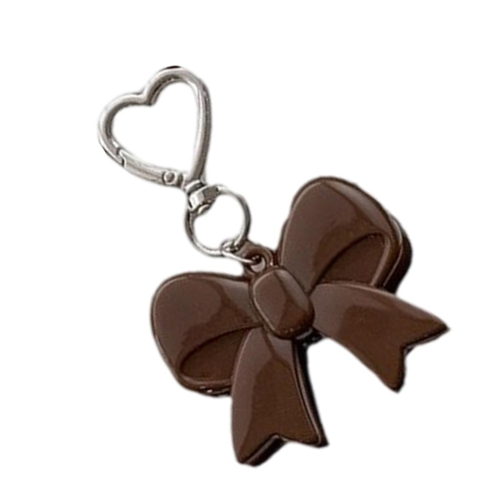 Heart Keyring Sweet Bows Keychain Pendant Car Key Chain Bowknot Keyrings Backpack Hanging Ornaments Bag Charm for Woman