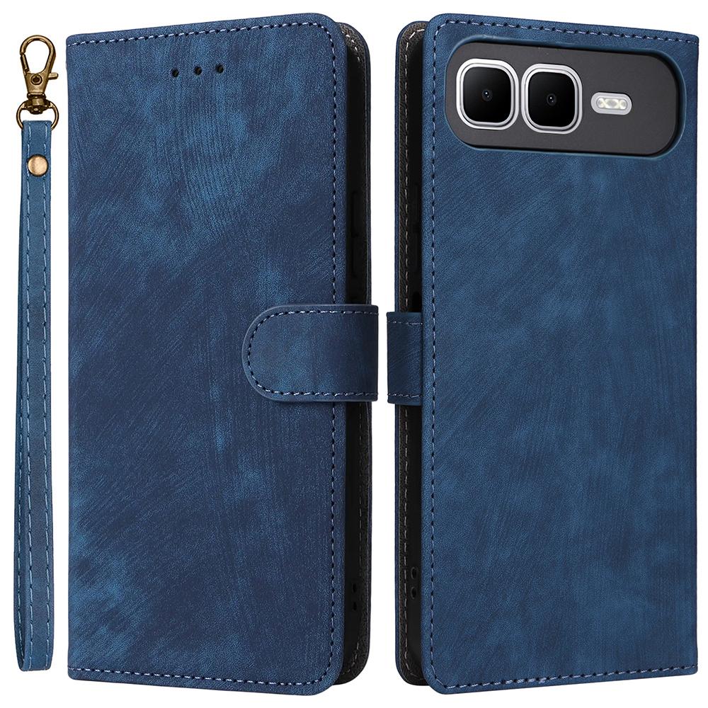 For Infinix Smart 10 Plus Case Wallet RFID Blocking PU Leather Phone Cover Stand with Strap