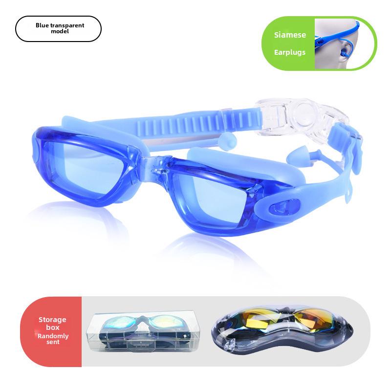 Anti-Fog Myopia Swimming Goggles - HD, Waterproof, Silicone, Electroplated Finish