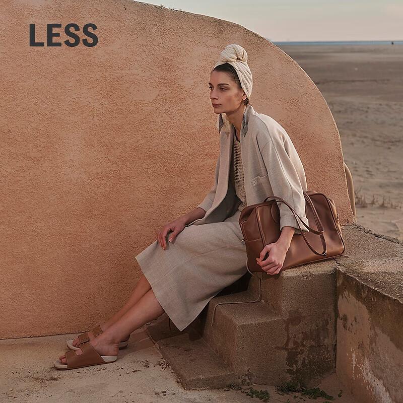 LESS 2025 Summer Slit Midi Skirt S