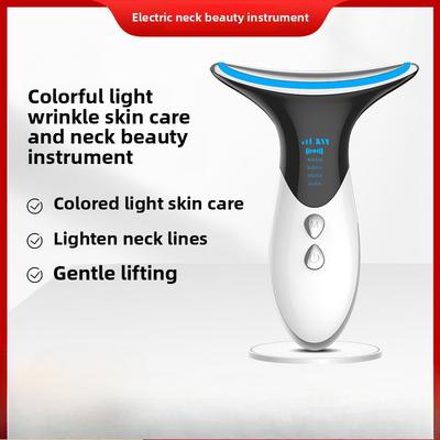 Color Light Massage Neck Beauty Instrument Neck Line Nasolabial Folds Face Color Light Lifting and Tightening Micro-current Beauty Instrument