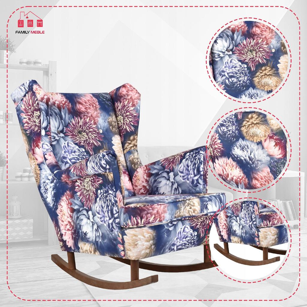 ARI Wing Chair, Scandinavian Rocking Chair, Family, Furniture for Grandma, Comfortable Photo