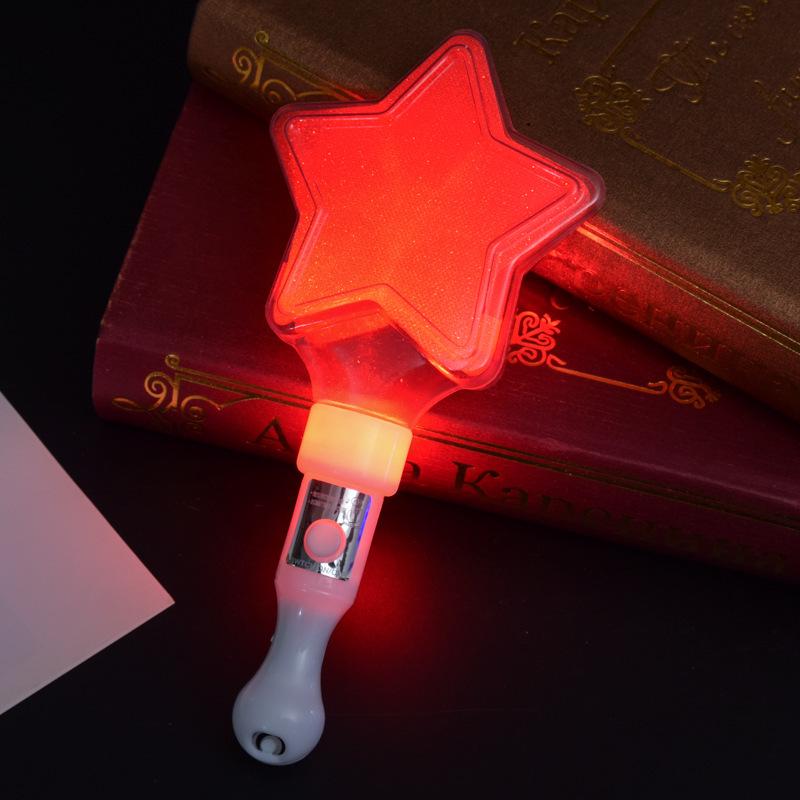 Heart and Star Glow Stick Wand - Light-Up Toy for Concerts and Events