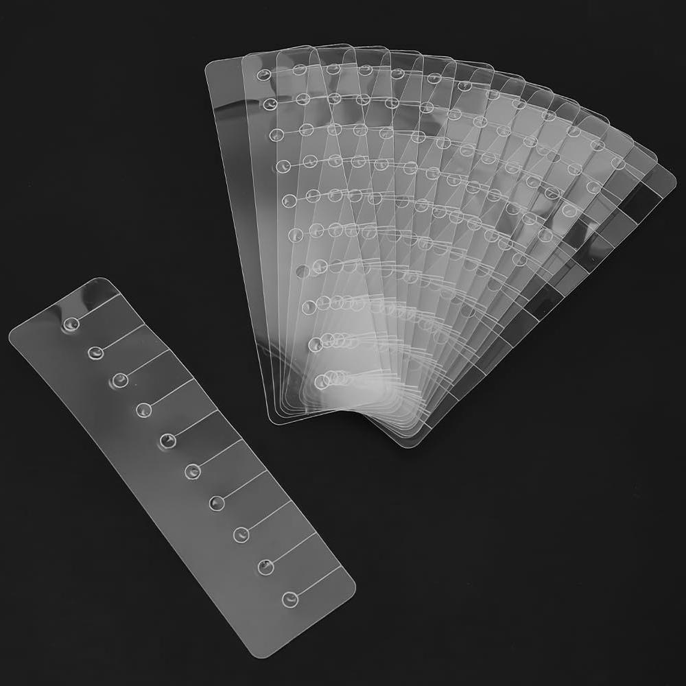 20 PCS Keratin Extension Heat Shield Guards - Multi Hole Long Rectangle Protector for Pre - Bonded & K - Tip Extensions Hair Extension Tools