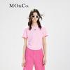 MO&Co. Cooling Cropped Ruched Short Sleeve T-Shirt