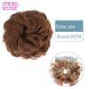 Synthetic Curly Straight Hair Messy Buns Female Hair Rings Fluffy Hair Pans Invisible Natural Seamless Donut Chignon Accessories