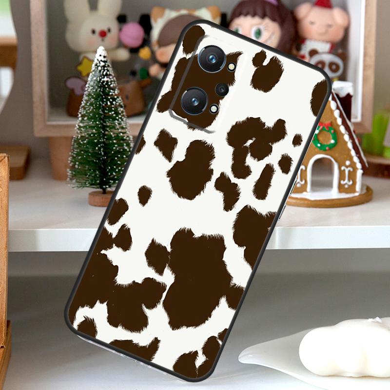 Leopard Print Pattern Cow For OPPO Realme C55 C35 C33 C31 C30 C25 C21Y C11 GT Neo 5 3T 2T Realme 10 9 11 Pro Plus Case