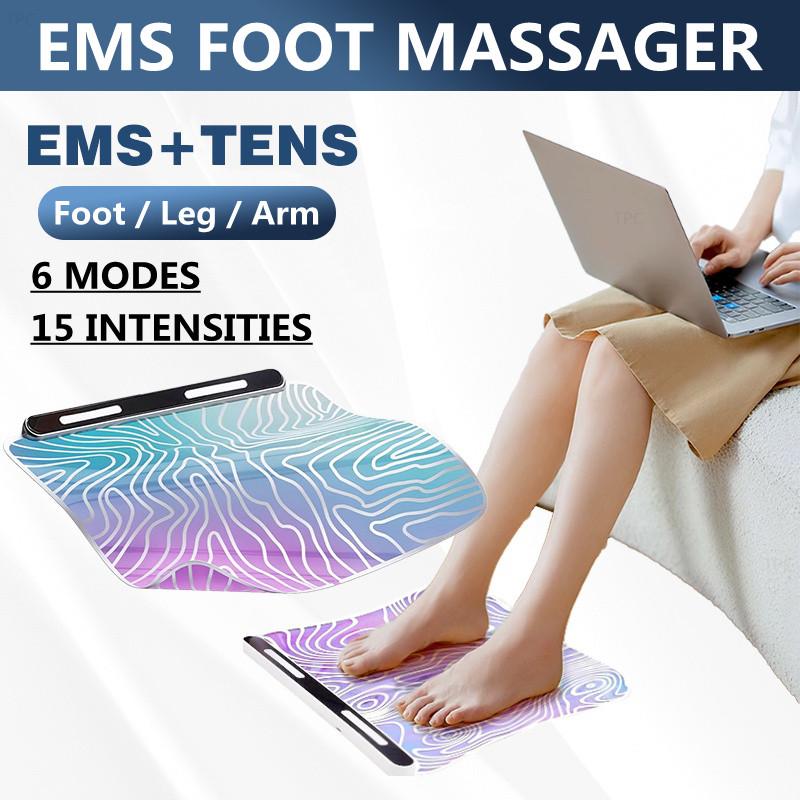 Household EMS Foot Massager Pad Wireless Remote Control Leg Arm Muscle Microcurrent Stimulation Massage Therapy Machine