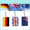High-quality Acrylic Keychain Featuring Various Country Flags For Sports Enthusiasts