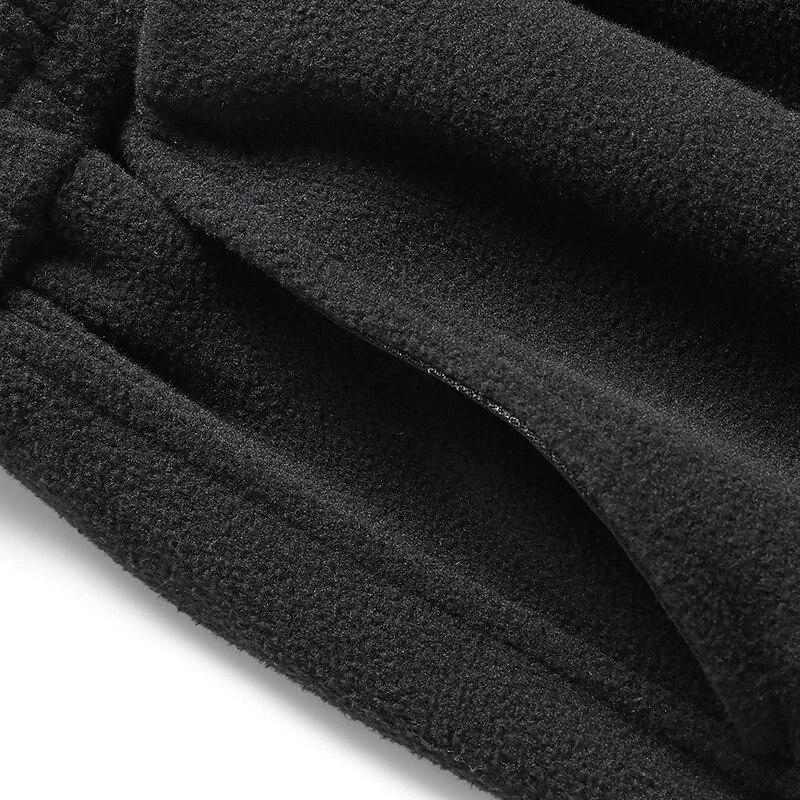 Зимние теплые утепленные спортивные штаны — фото 8