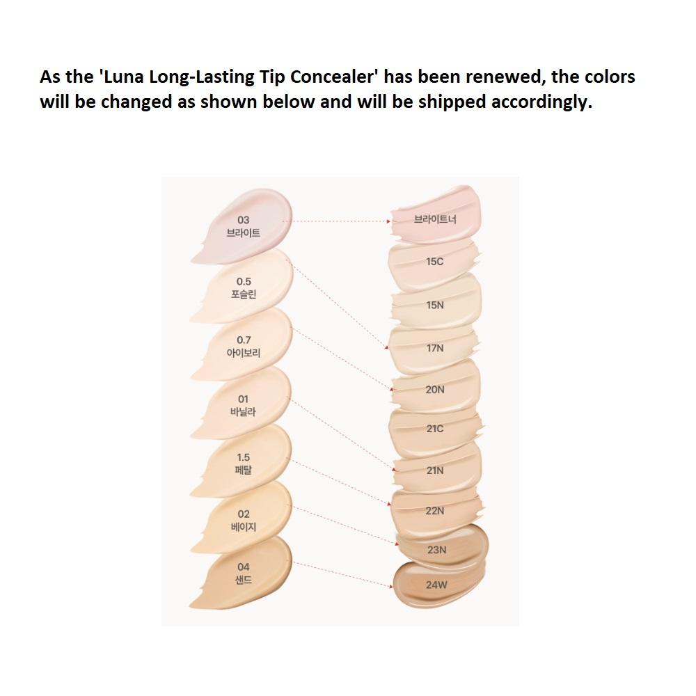 Luna Long-Lasting Tip Concealer 7 Colors