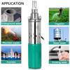 Efficient Solar Water Pump 12V 24V 180W 3000L/h 25m Deep Well Pump DC Screw Submersible Pump Irrigation Garden Home