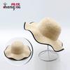 Summer New Wavy Edge Raffia Big Eaves Hat Summer Sun Protection Sunshade Raffia Straw Hat Travel Beach Straw Hat
