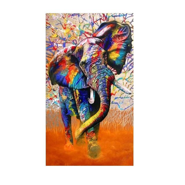 Modern Graffiti Animal Elephant Tiger Lion Canvas Painting Wall Art Picture Posters and Prints for Living Office Room Home Decor No Frame