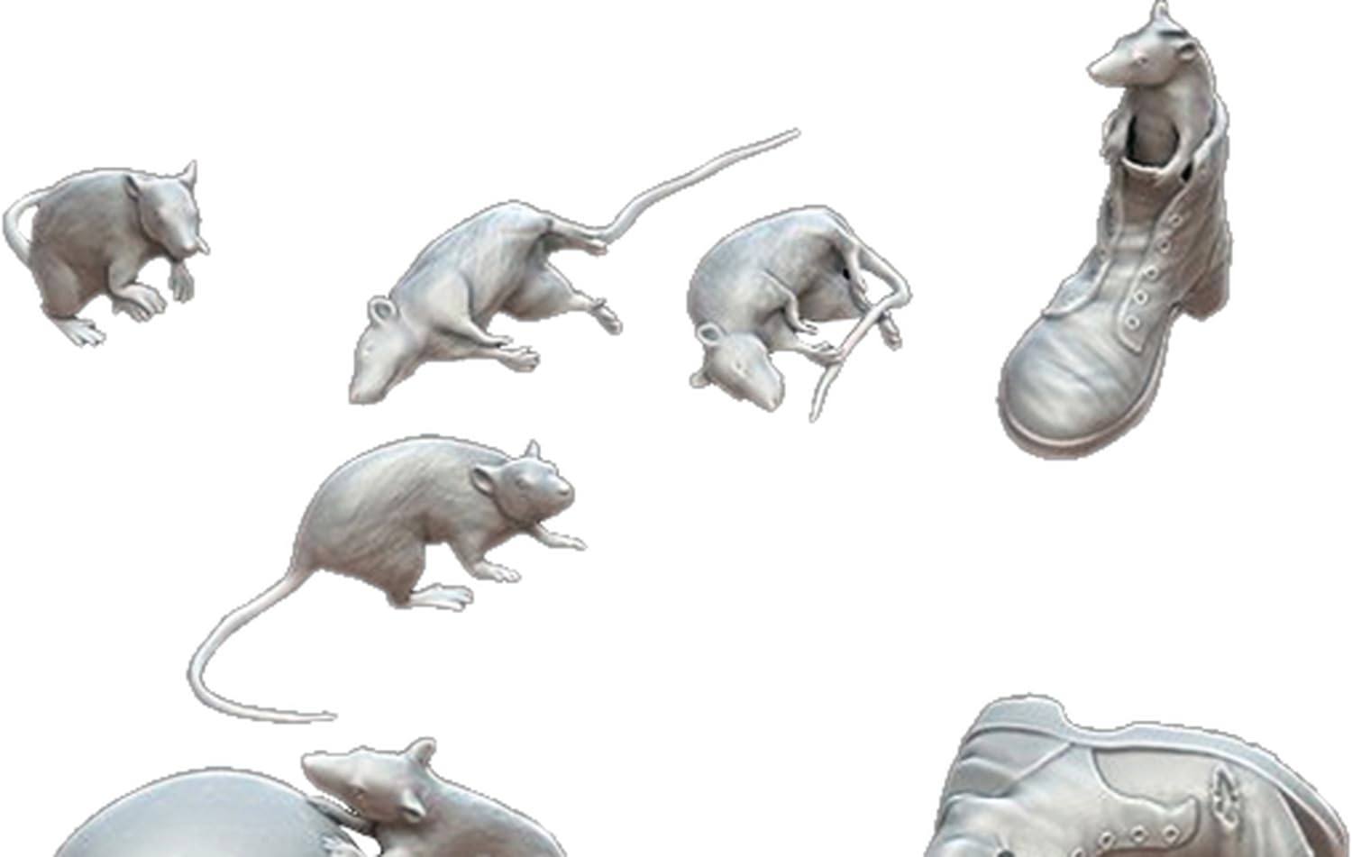 

Mantis Miniature Animal Series Animal Set 51 Trench Mouse Resin Kit Man35177 1/35