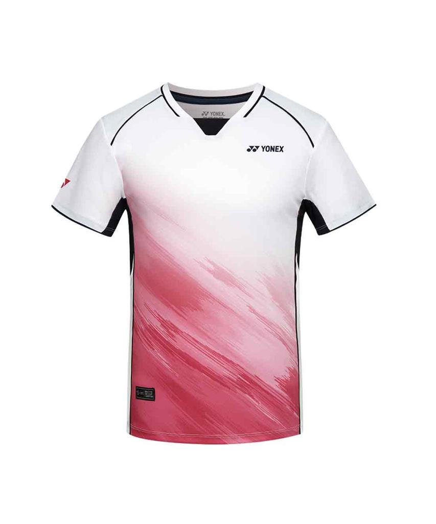 YONEX 261Ts007M Blanc/Bleu Homme Graphisme Rugueux Vêtement de Jeu
