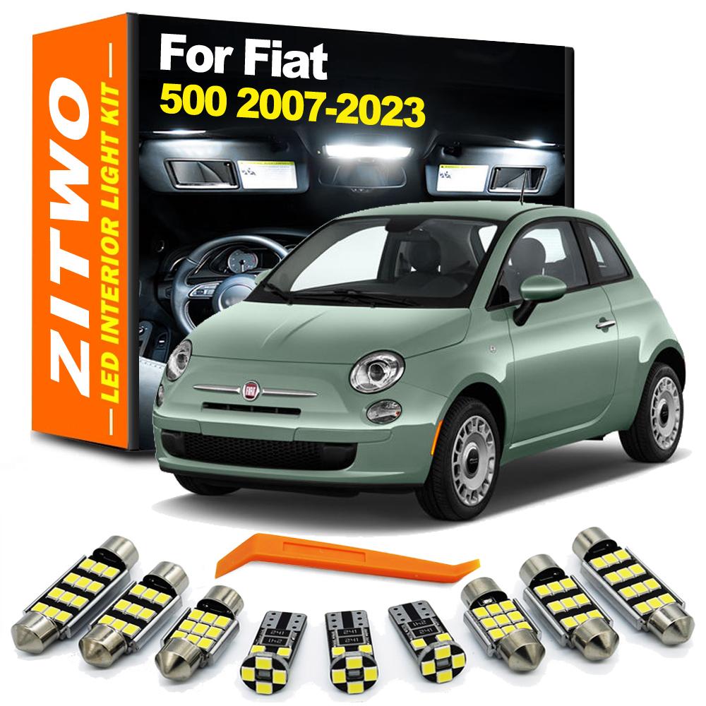 ZITWO 7 Adet LED İç Tavan Okuma Harita Lambası Ampul Kiti Fiat 500 2007- 2014 2015 2016 2017 2018 2019 2020 2021 2022 2023 İçin